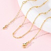 Brass Satellite Chains Necklaces for Women NJEW-D302-61G-1