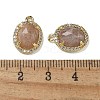 Natural Sunstone Faceted Oval Pendants G-I375-02G-06-3