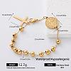 304 Stainless Steel Religion Saint Benedict Medal Link Bracelets for Women YL3658-3-1
