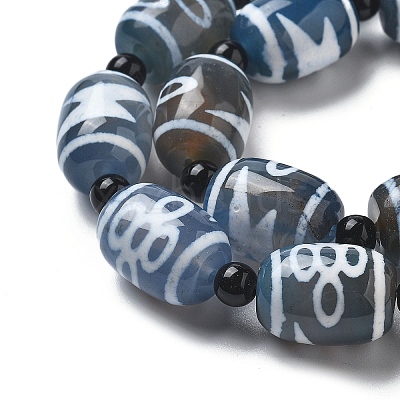 Tibetan Style dZi Beads Strands G-NH0037-C05-02-1