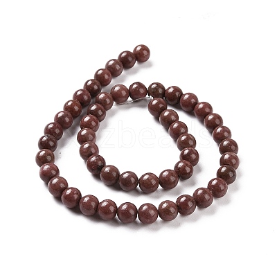 Natural Rhodonite Round Bead Strands G-J302-10-4mm-1