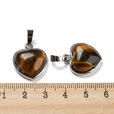 Natural Tiger Eye Pendants G-I358-A20-1
