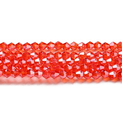 Transparent Electroplate Glass Beads Strands EGLA-A039-T2mm-A14-1