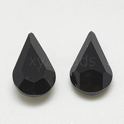 Pointed Back Glass Rhinestone Cabochons RGLA-T082-6x10mm-02-1