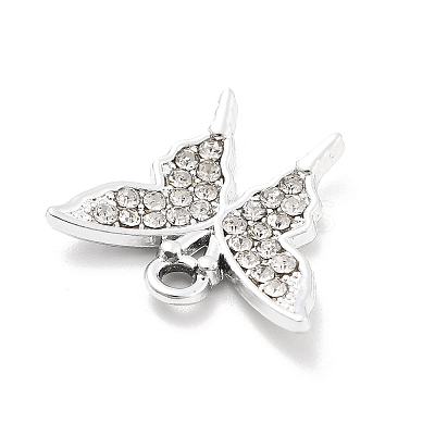 Alloy Rhinestone Pendants FIND-U026-25A-P-1