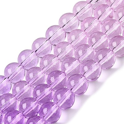 Baking Paint Transparent Glass Beads X-DGLA-M001-8mm-01-1