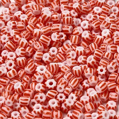 6/0 Opaque Colours Seep Glass Seed Beads X-SEED-F003-04A-14-1