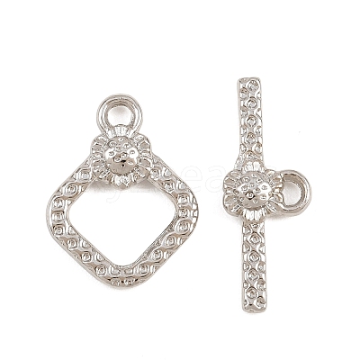Brass Toggle Clasps KK-G548-34D-P-1