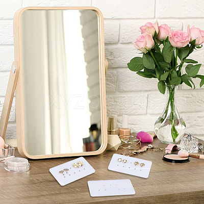 12Pcs 10-Hole Acrylic Earring Display Cards EDIS-OC0001-10A-1
