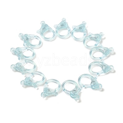 Transparent Plastic Lobster CLaw Clasps LS-KY-H005-A02-1