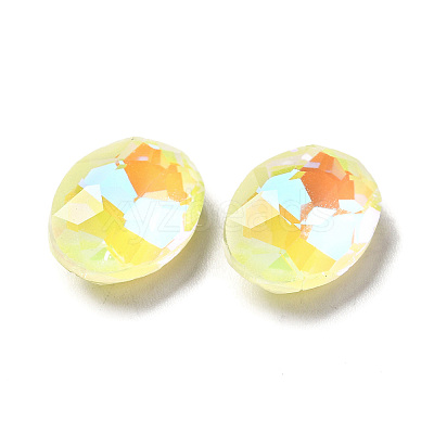 Mocha Fluorescent Style Glass Rhinestone Cabochons GGLA-M005-01A-226MK-1