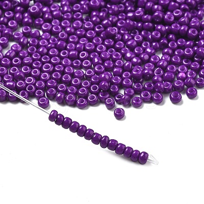 8/0 3mm Baking Paint Glass Seed Beads Loose Spacer Beads X-SEED-S002-K11-1