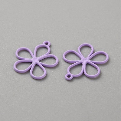 Hollow Out Spray Painted Alloy Pendants LS-FIND-WH20008-19B-1