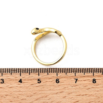 Brass Enamel Cuff Rings for Women RJEW-F188-04G-01-1