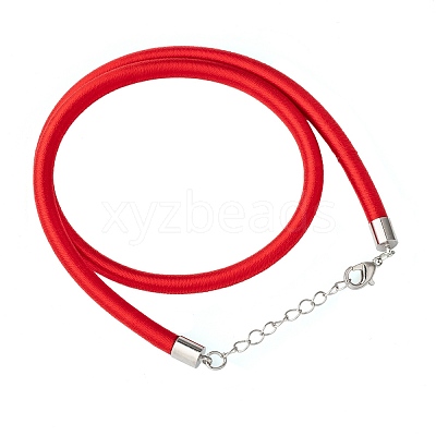 Silk Cord Necklace Making X-NFS006-1
