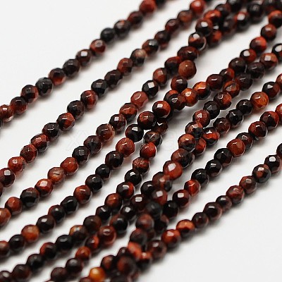 Natural Tiger Eye Beads Strands G-A129-3mm-C01-1