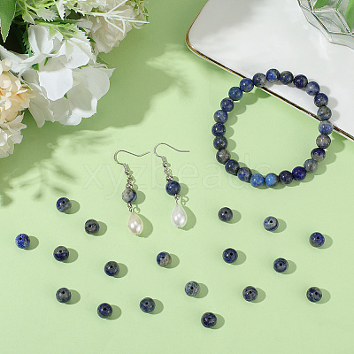 2 Strands Natural Lapis Lazuli Beads Strands G-SP0001-26-1