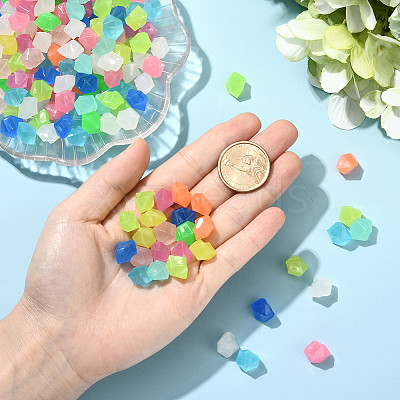 200g Luminous Acrylic Beads OACR-SP0001-79B-1