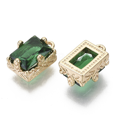 Glass Rhinestone Pendants GLAA-N038-20C-1