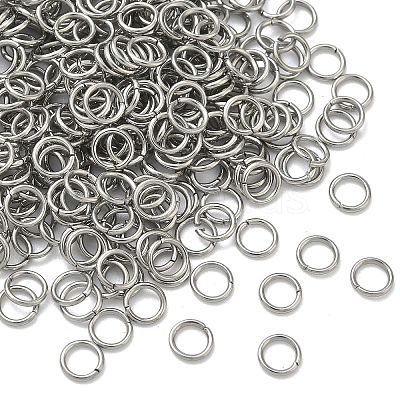 Tarnish Resistant 304 Stainless Steel Open Jump Rings STAS-M008-04B-1