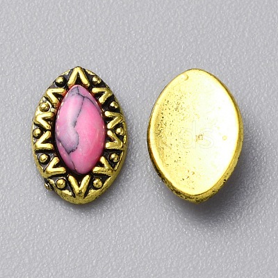Zinc Alloy Cabochons MRMJ-WH0320-05G-02-1