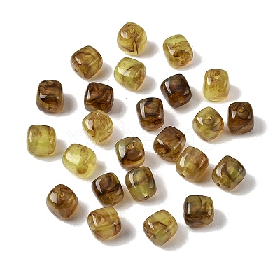 Opaque Acrylic Beads X-OACR-D320-01B-1