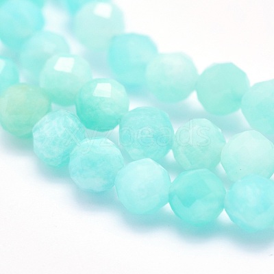Natural Amazonite Beads Strands G-O166-24-4mm-1