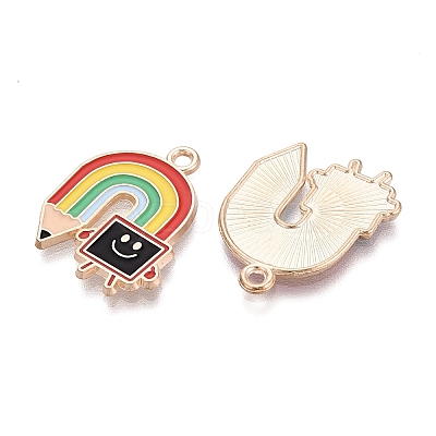 Alloy Enamel Pendants ENAM-Q004-01KCG-05-1