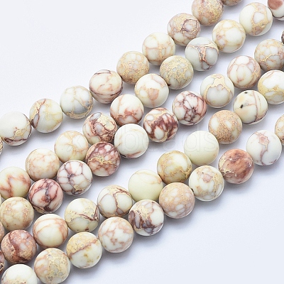 Natural Imperial Jasper Beads Strands G-A175C-10mm-01-1