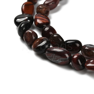 Natural Red Tiger Eye Beads Strands G-P497-01E-24-1
