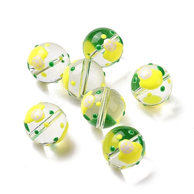 Transparent Glass Beads LAMP-B021-03B-16-1
