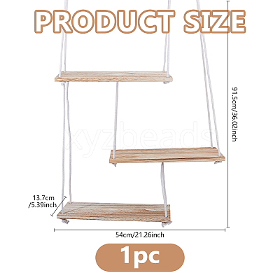 Wooden Hanging Storage Rack ODIS-WH0099-206-1