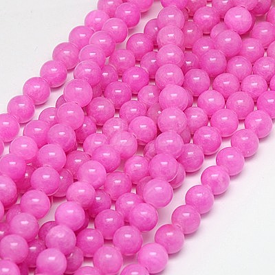 Natural Yellow Jade Beads Strands G-G598-6mm-YXS-30-1