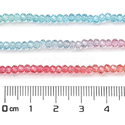 Transparent Painted Glass Beads Strands LS-DGLA-A034-T1mm-A11-1