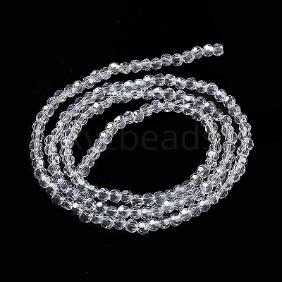 Electroplate Transparent Glass Beads Strands EGLA-A035-T3mm-A19-1