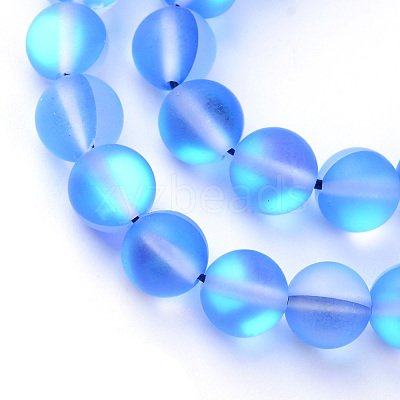 Synthetic Moonstone Beads Strands X-G-R375-8mm-A11-1