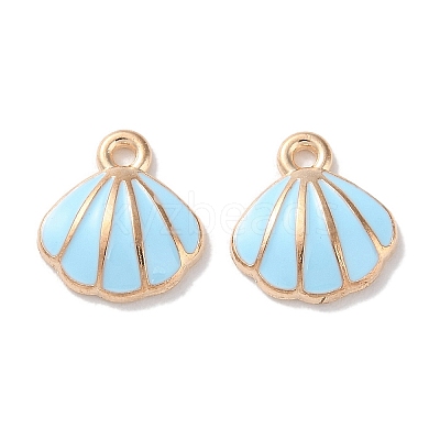 Alloy Enamel Pendants ENAM-O001-02D-G-1