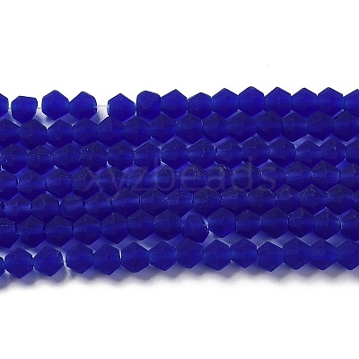 Imitate Austrian Crystal Frosted Glass Beads Strands EGLA-A039-T6mm-MD06-1