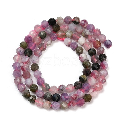 Natural Multicolor Tourmaline Beads Strands G-C181-B04-03-1