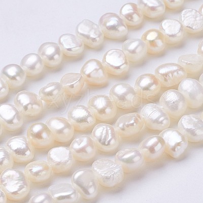 Natural Cultured Freshwater Pearl Beads Strands PEAR-P002-42-1