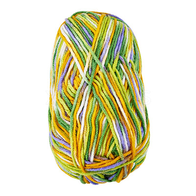 Light Gradient Segment Dyed Polyester Yarn DIY-TADJ0002-005A-1