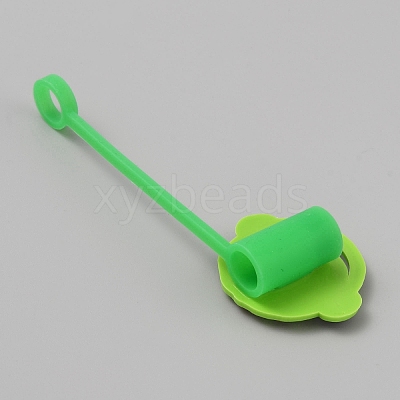PVC & Silicone Dustproof Straw Cap AJEW-CJC0007-02A-1