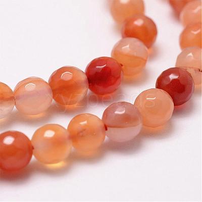 Natural Carnelian Beads Strands G-D840-34-8mm-1