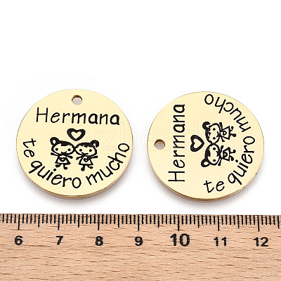 201 Stainless Steel Pendants STAS-T064-37G-9-1