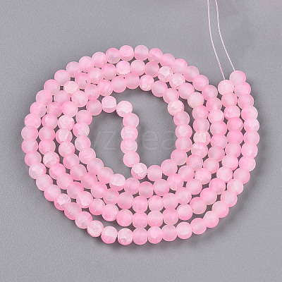 Crackle Glass Beads Strands GLAA-N009-6mm-02-1