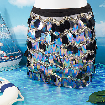 Alloy Teardrop Waist Belt AJEW-WH20008-13A-1