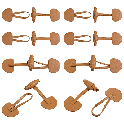 Leather Toggle Buckles FIND-WH0199-469A-1