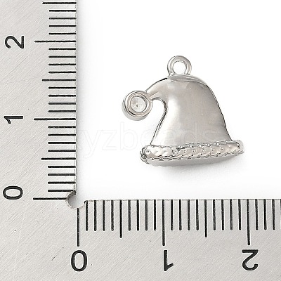 Brass Micro Pave Cubic Zirconia Charms KK-H521-02B-P-1