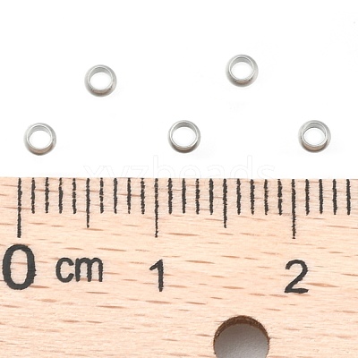 Non-Tarnish 304 Stainless Steel Crimp Beads X-STAS-R065-31-1