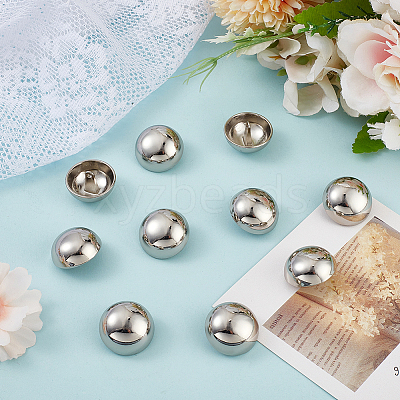 1-Hole Zinc Alloy Buttons FIND-MA0001-18B-P-1